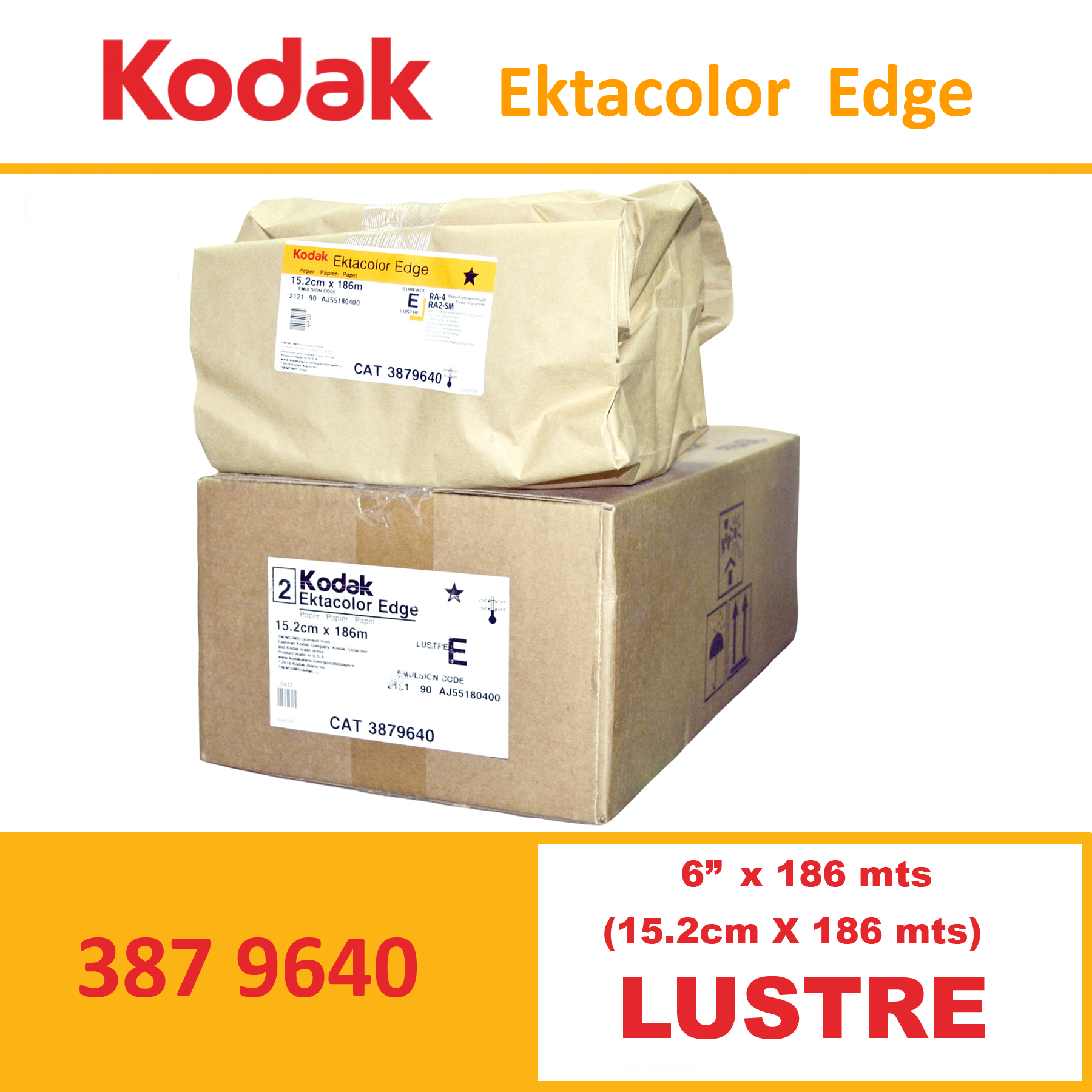 Kodak 6” Ekta Color Edge Paper Lustre