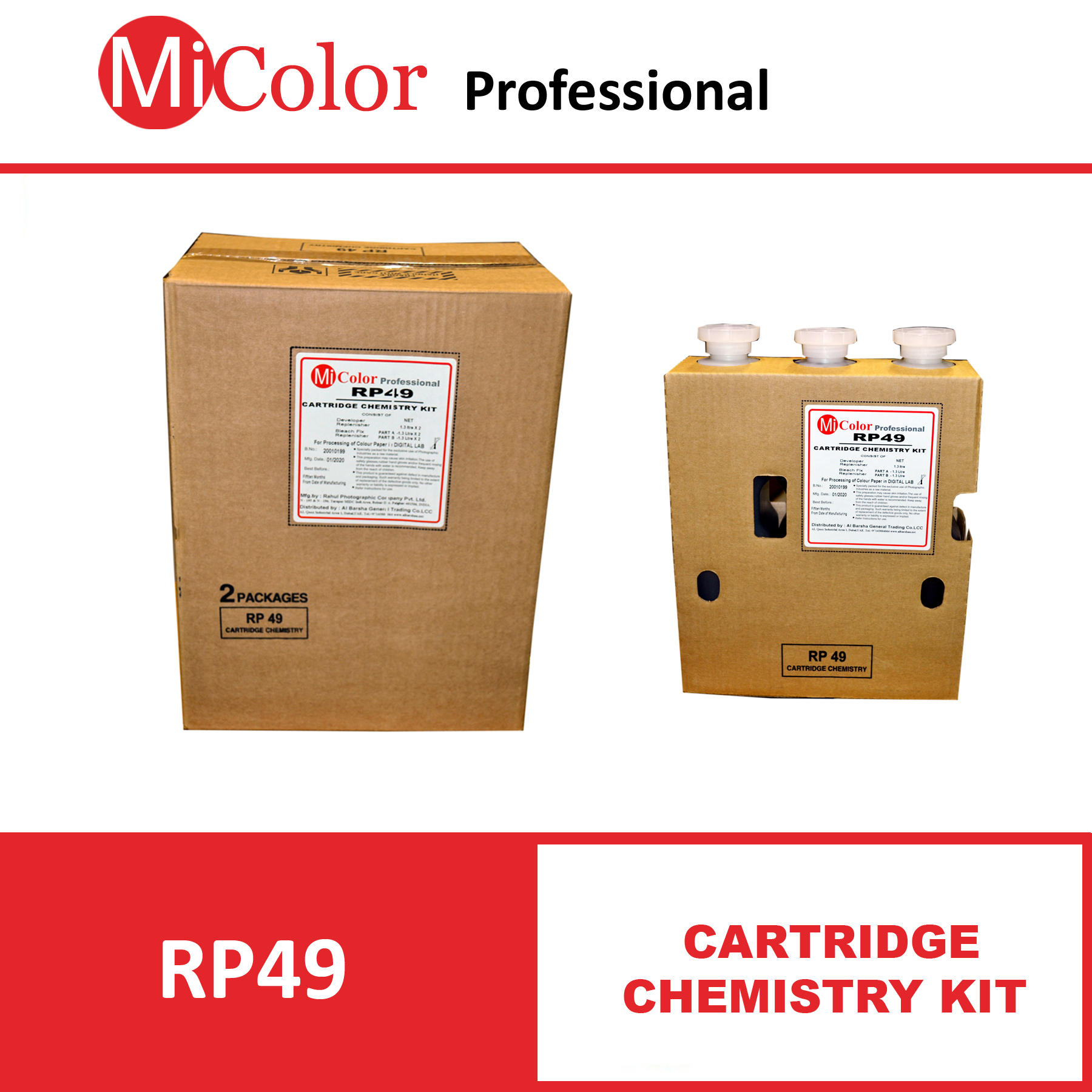 Mi Color RA-4 Processing Cartridge Chemistry