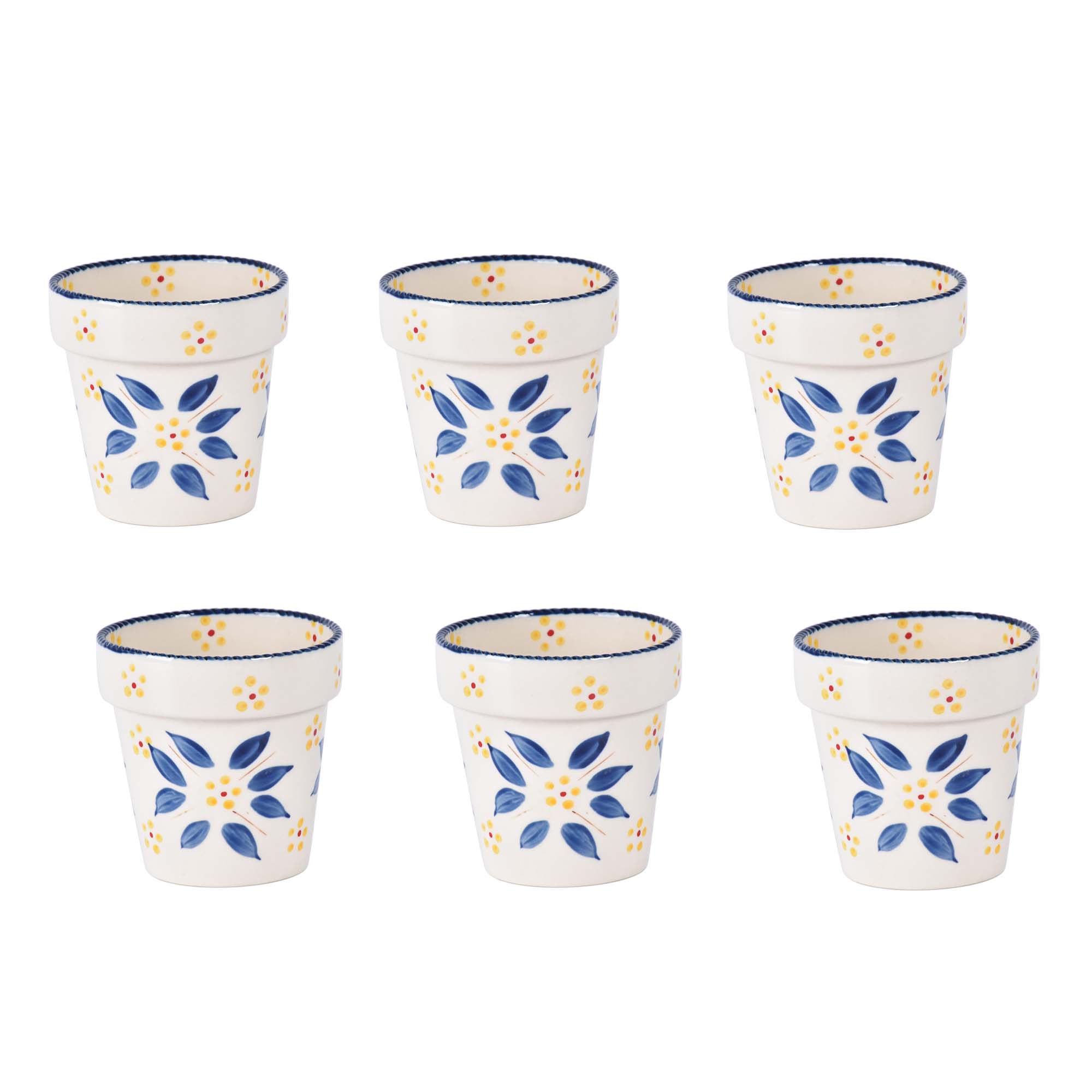 temp-tations® Old World Centertaining Cups – 6 Piece – Blue