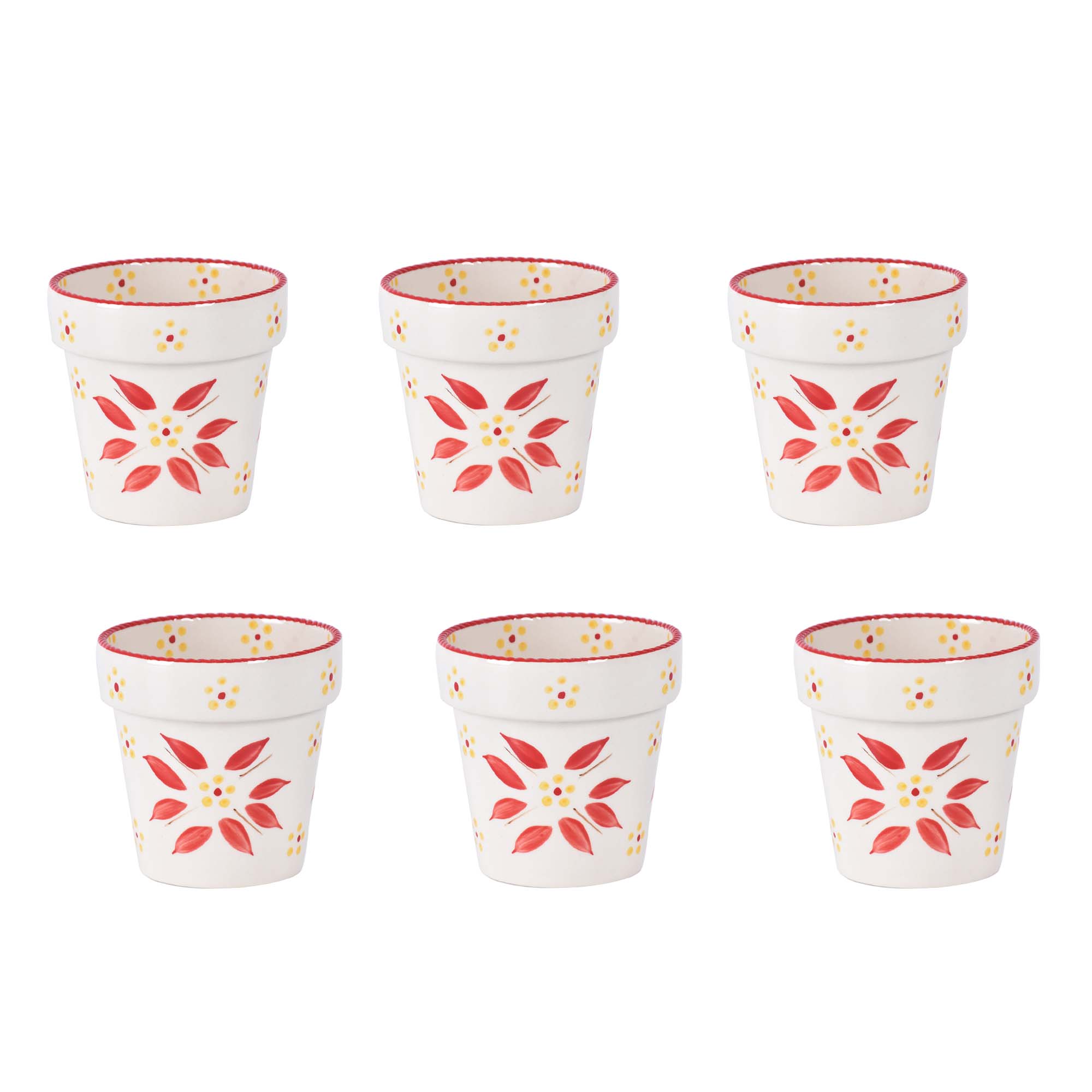 temp-tations® Old World Centertaining Cups – 6 Piece – Red