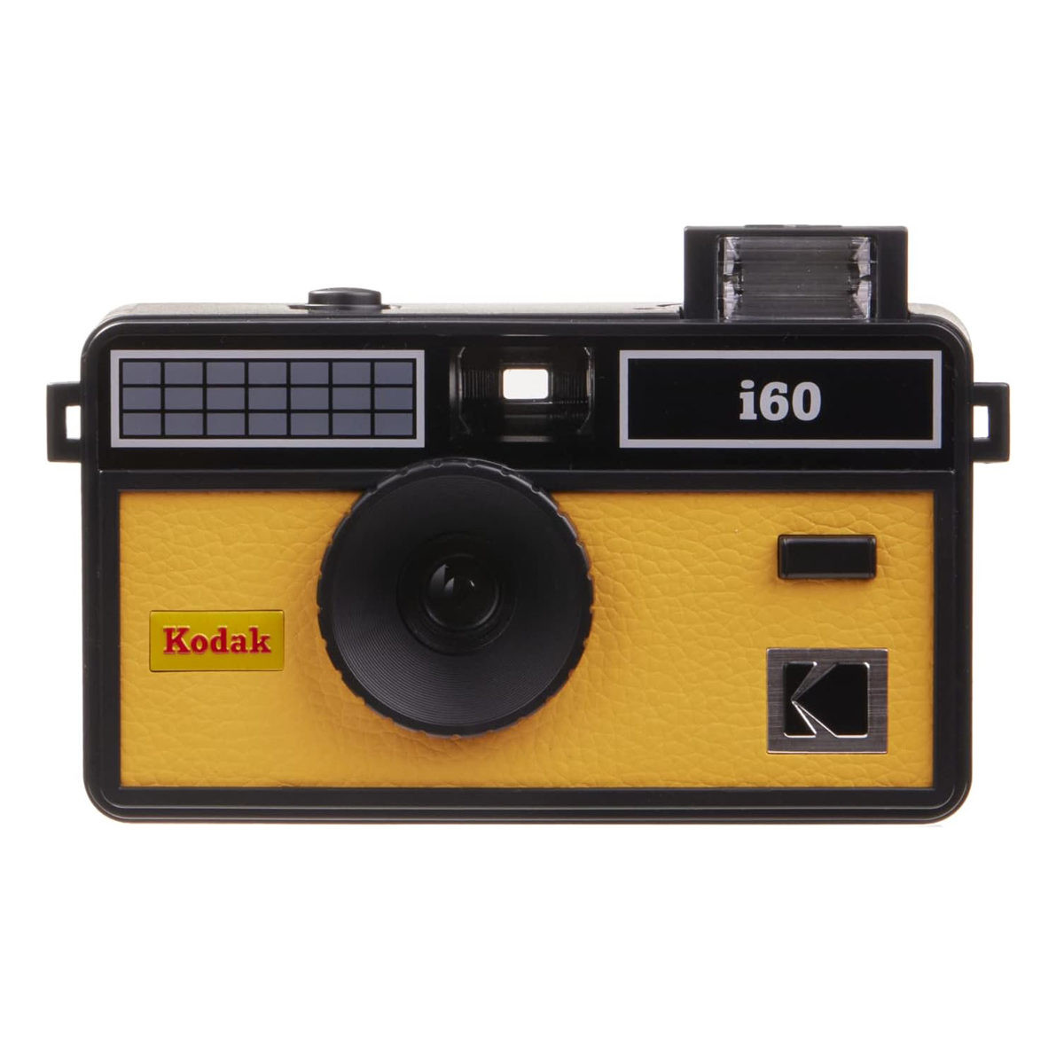KODAK i60 Reusable 35mm Film Camera – Retro Style, Focus Free, Built in Flash, Press and Pop-up Flash (Yellow)